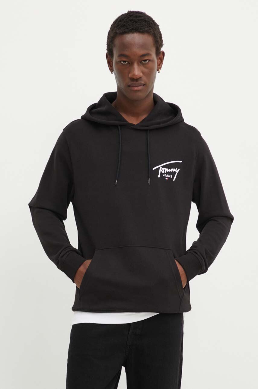 

Хлопковая толстовка Tommy Jeans, черный