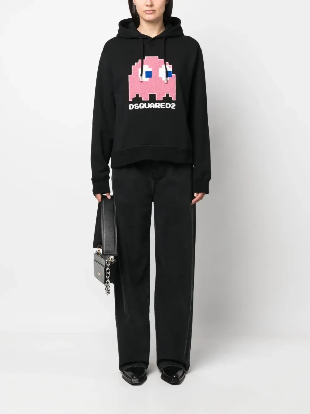 Худи Cool из коллаборации с Pac-Man Dsquared2, черный — фото 2