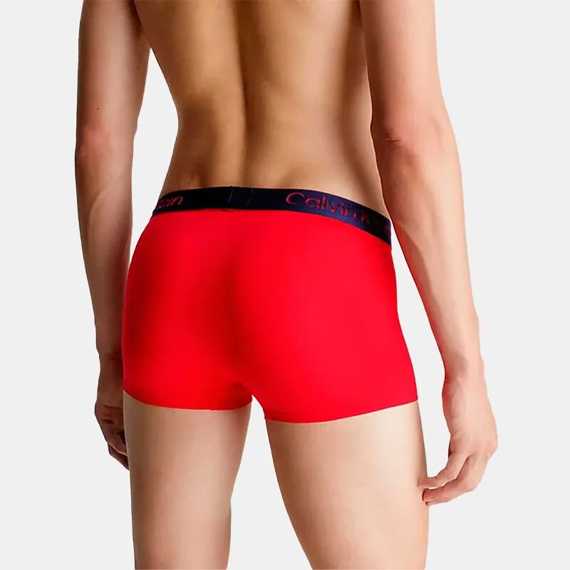Calvin Klein Трусы-боксеры low rise, европейская версия, мужские, 1 шт, красные — фото 3