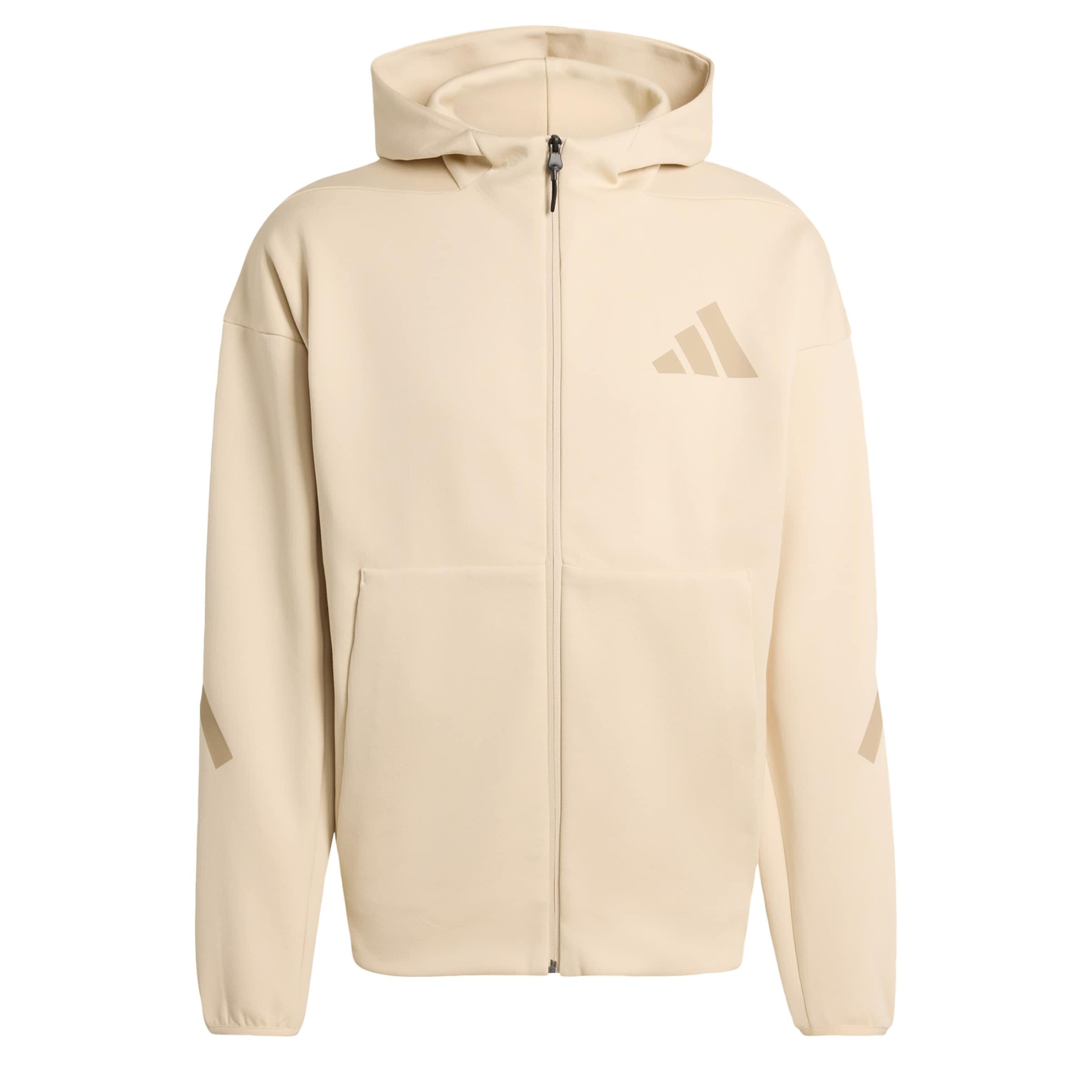

Adidas Sportswear Спортивный худи на молнии 'Z.N.E.' в цвете беж, песочный