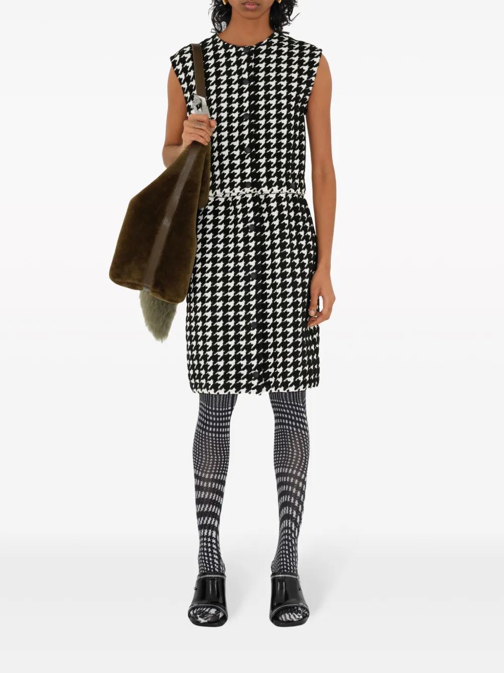 Платье мини BURBERRY, женское, черный — фото 2