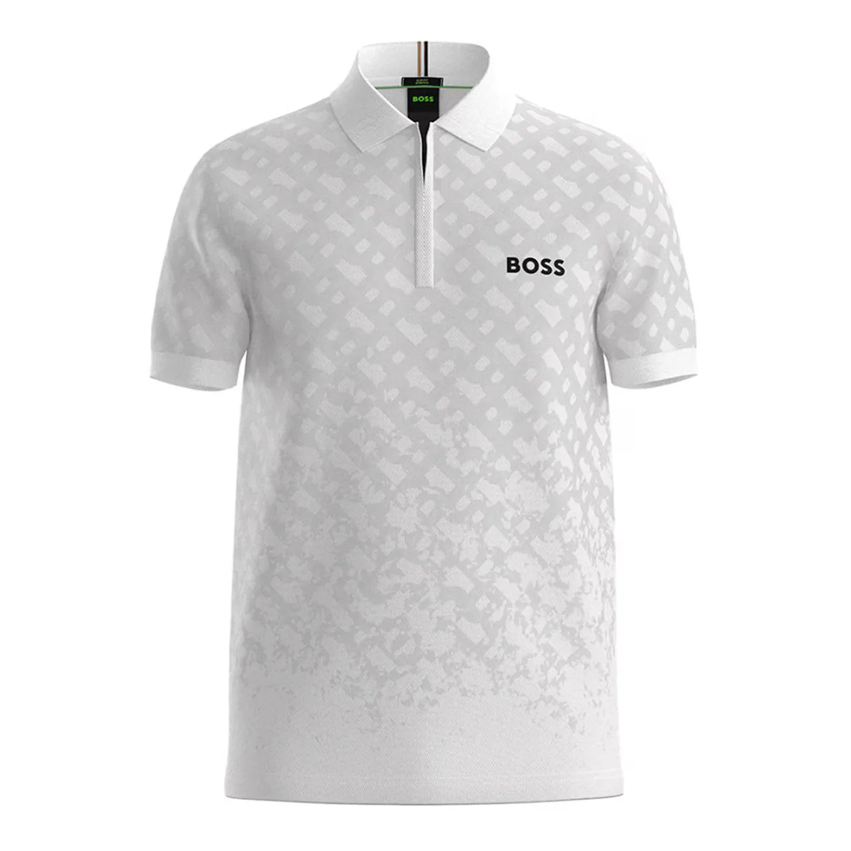 

Мужское теннисное поло с короткими рукавами Boss Hugo Boss, белый