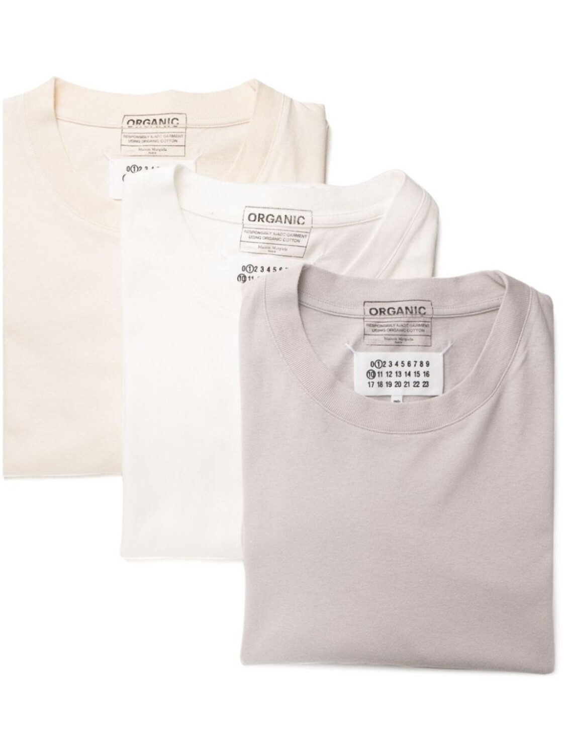 

Maison Margiela комплект футболок, нейтральный цвет