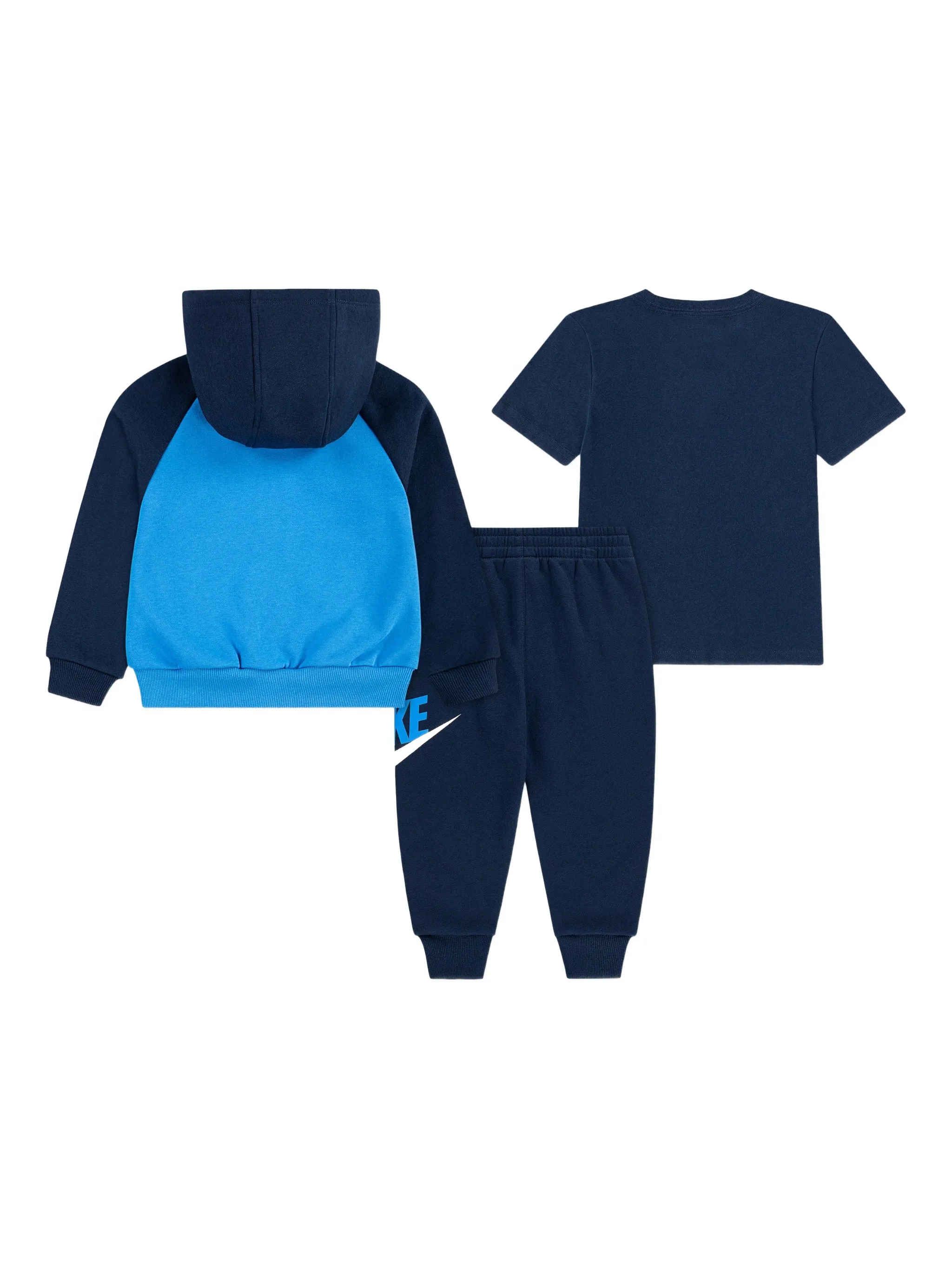 Спортивный костюм с логотипом (комплект из трех) Nike Kids, синий — фото 2