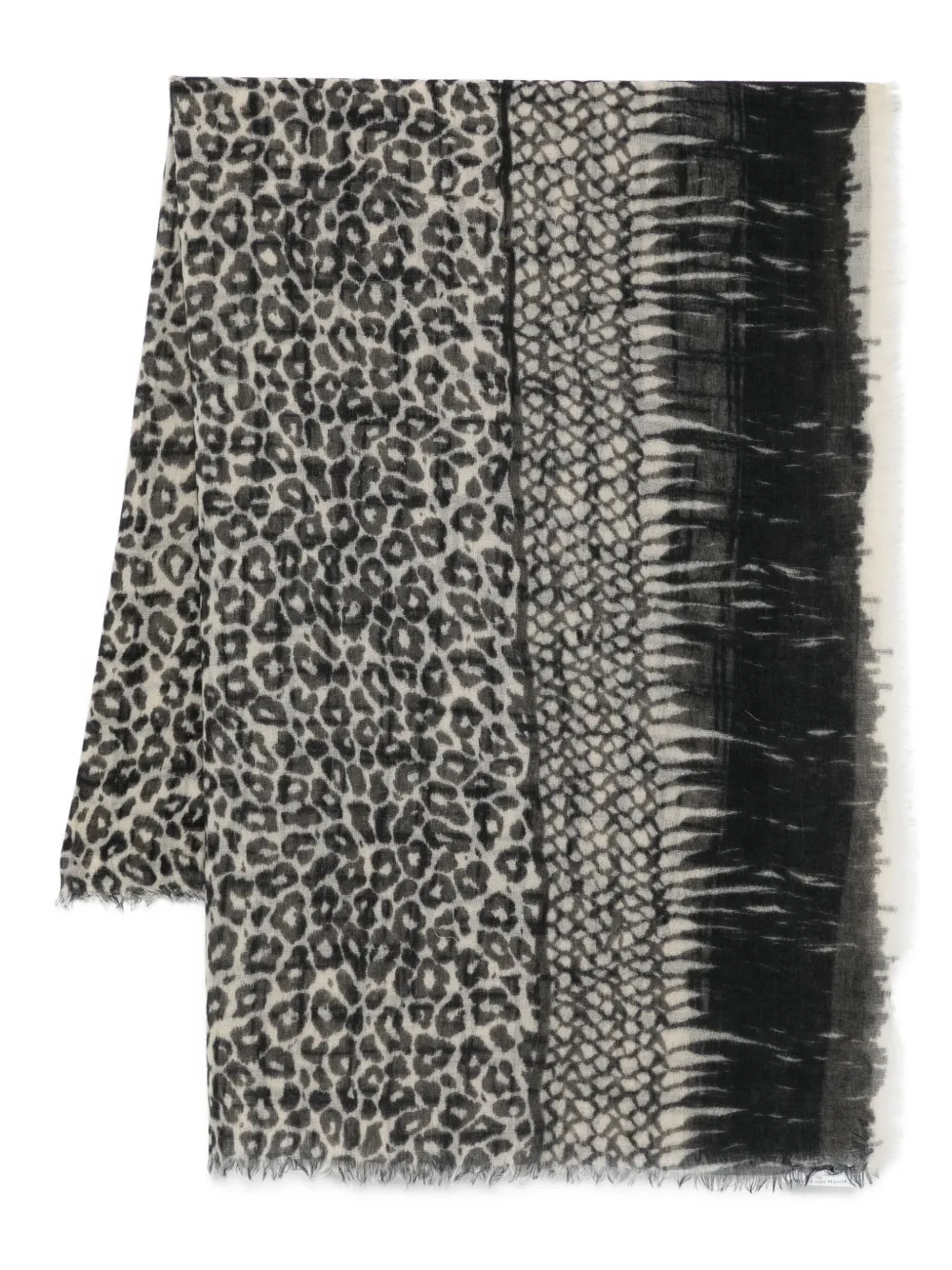 

Шарф с анималистичным принтом Pierre-Louis Mascia, черный
