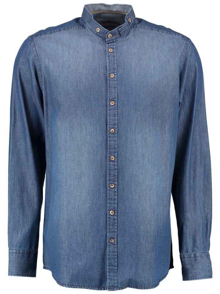 

Традиционная рубашка кикура темно-синего цвета OS-Trachten