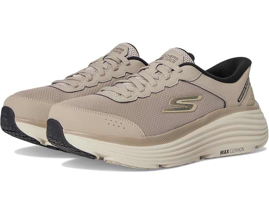 

Кроссовки SKECHERS Hands Free Slip-ins Max Cushioning Endeavour, цвет Taupe/Black