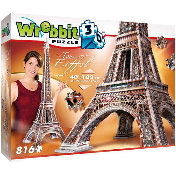 

3D пазл Реббит, Эйфелева башня, 816 деталей. Wrebbit