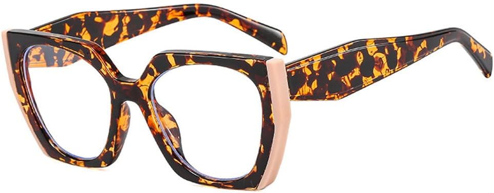 

Популярные модные солнцезащитные очки «кошачий глаз» в форме многоугольника для женщин, винтажные, с прозрачным градиентом, защита от УФ-излучения UV400, двухцветные солнцезащитные очки для мужчин TYUVIVO, Leopard Beige Clear