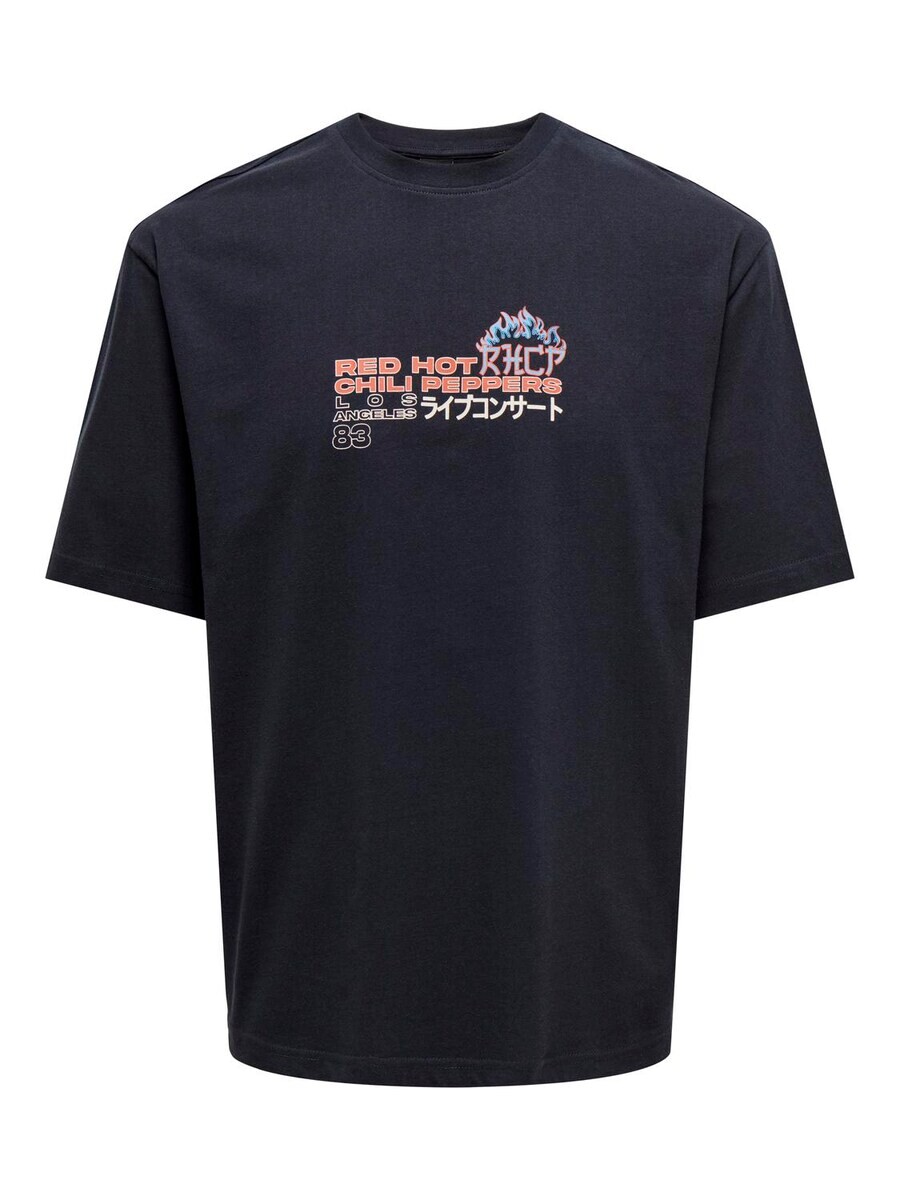 

Классическая футболка Only & Sons Shirt RHCP, цвет navy/azure