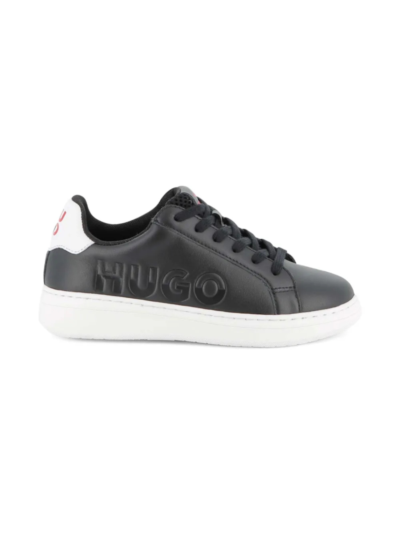 

HUGO KIDS кожаные кроссовки, черный