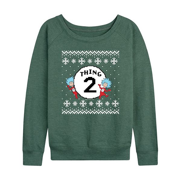 

Женская футболка с длинным рукавом The Cat in the Hat Thing Two Dr. Seuss, Heather Juniper