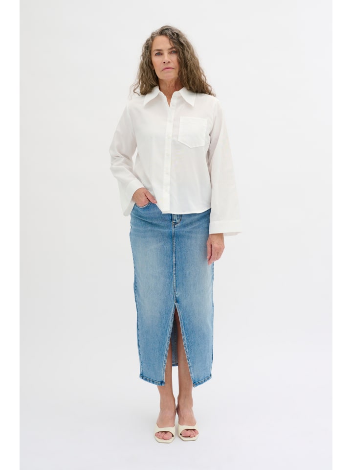 

Юбка длиной до колена My Essential Wardrobe, цвет light blue retro wash