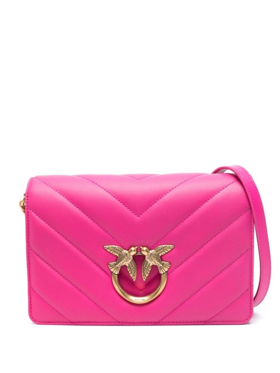 

PINKO стеганая сумка на плечо Classic Love Click, розовый
