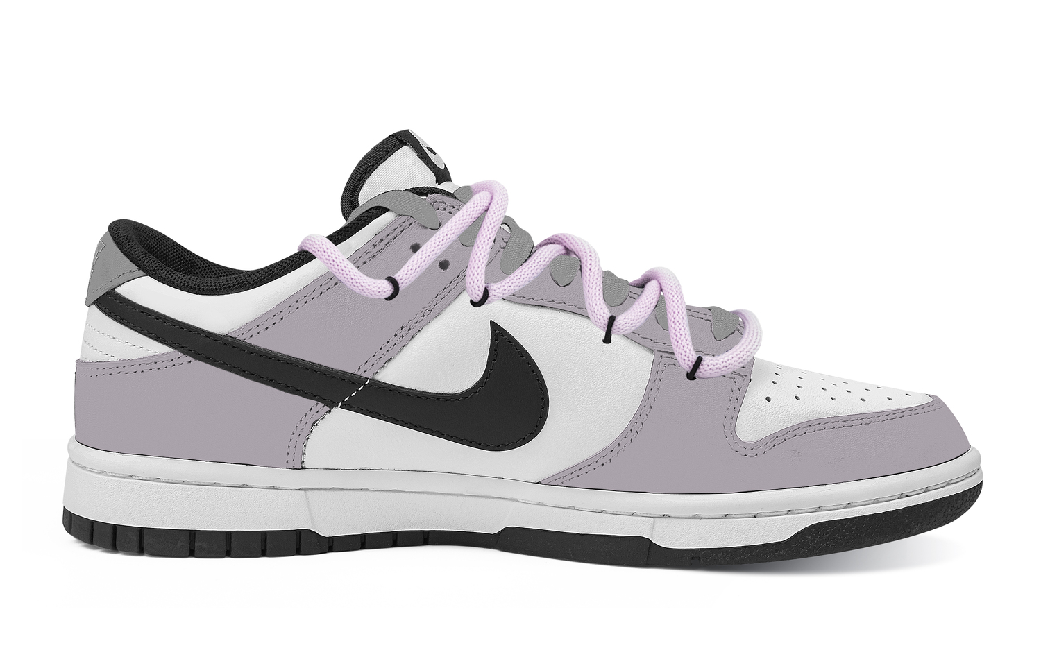 Nike Dunk Love Letter устойчивые к истиранию низкие кроссовки для скейтбординга Unisex фиолетовый белый — фото 3