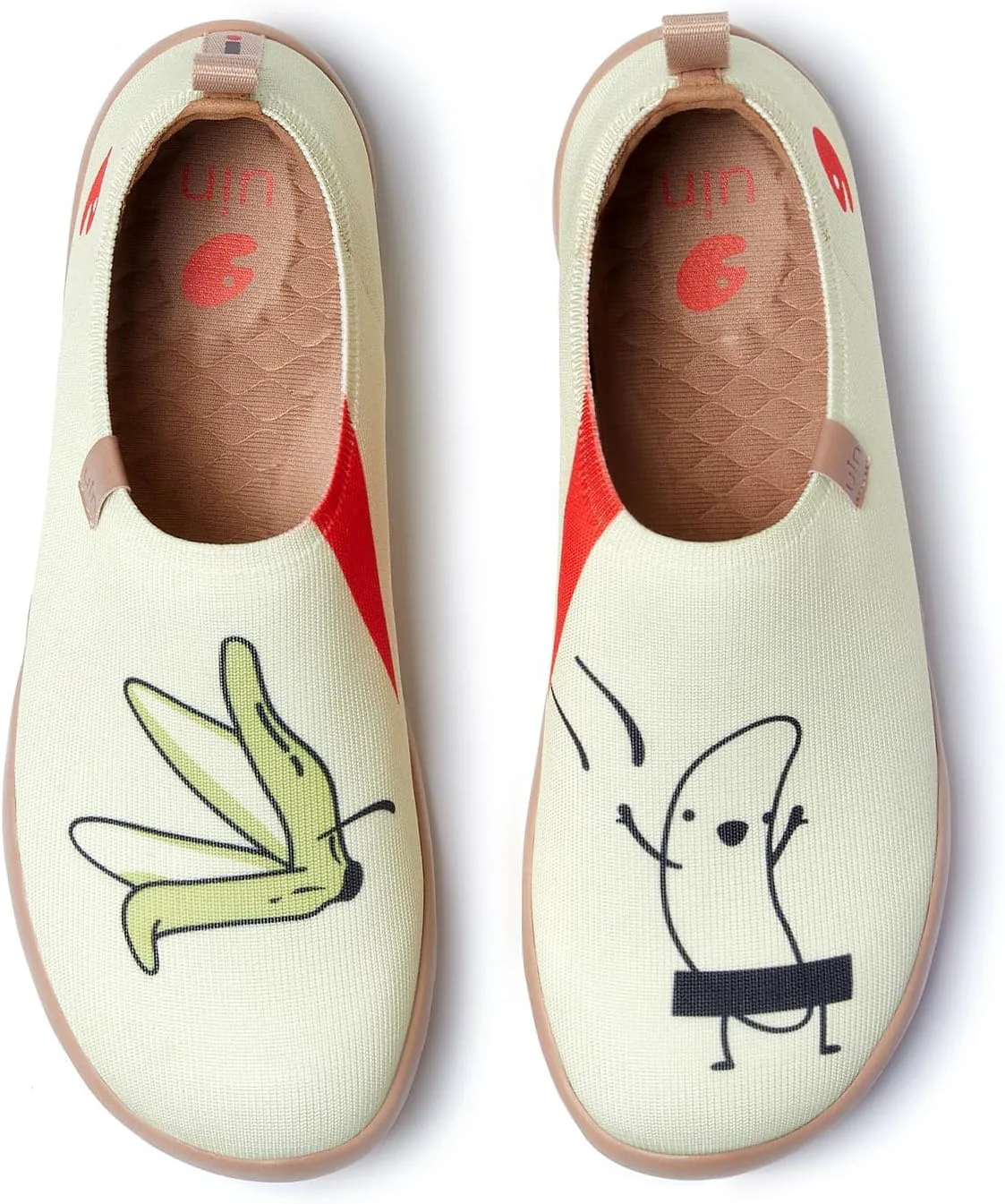 

Мужские лоферы UIN, раскрашенные дорожные туфли, слипоны для ходьбы, повседневные легкие удобные модные кроссовки Toledo Ⅰ Art