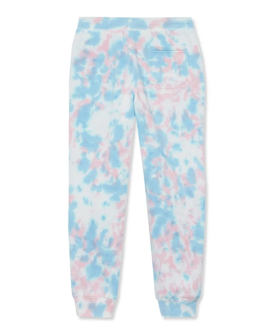 Детские спортивные штаны для девочек Lands' End, Deep Lavendar Tie Dye — фото 2