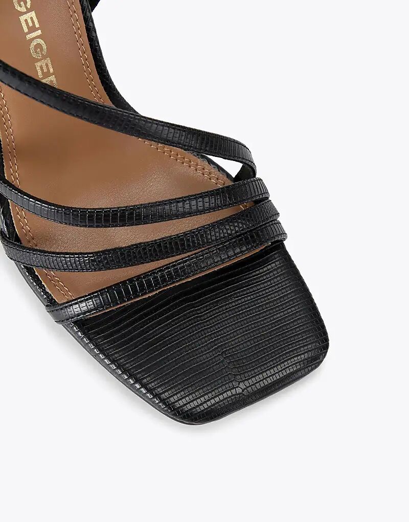 Босоножки на каблуке KG Kurt Geiger Sweetie черного цвета — фото 3