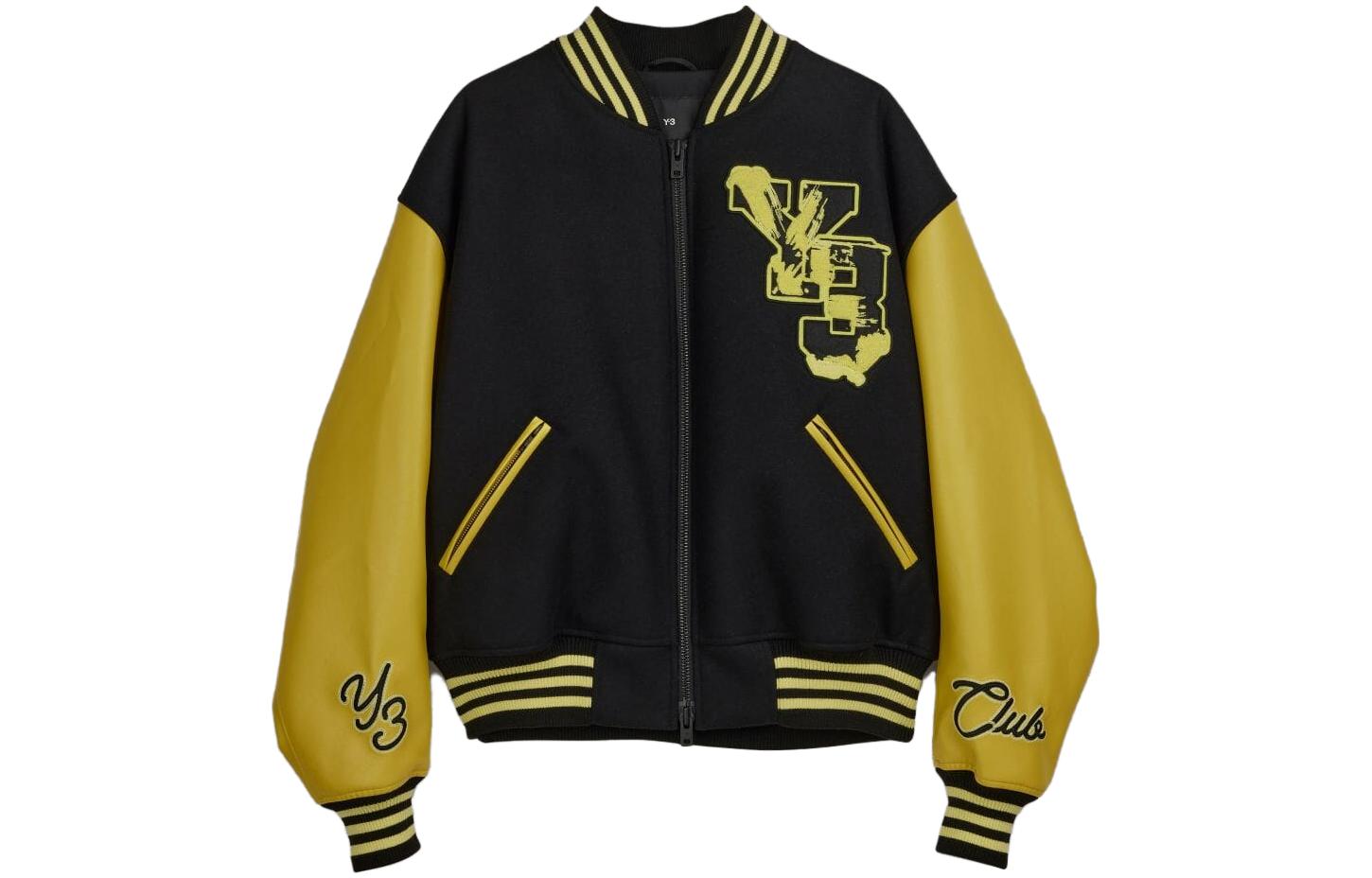 

Y-3 Куртка бейсбольная с нашивкой, Black Yellow