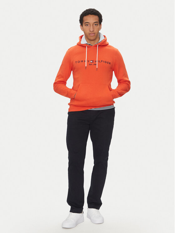 Толстовка обычного кроя Logo MW0MW11599 Tommy Hilfiger, оранжевый — фото 2