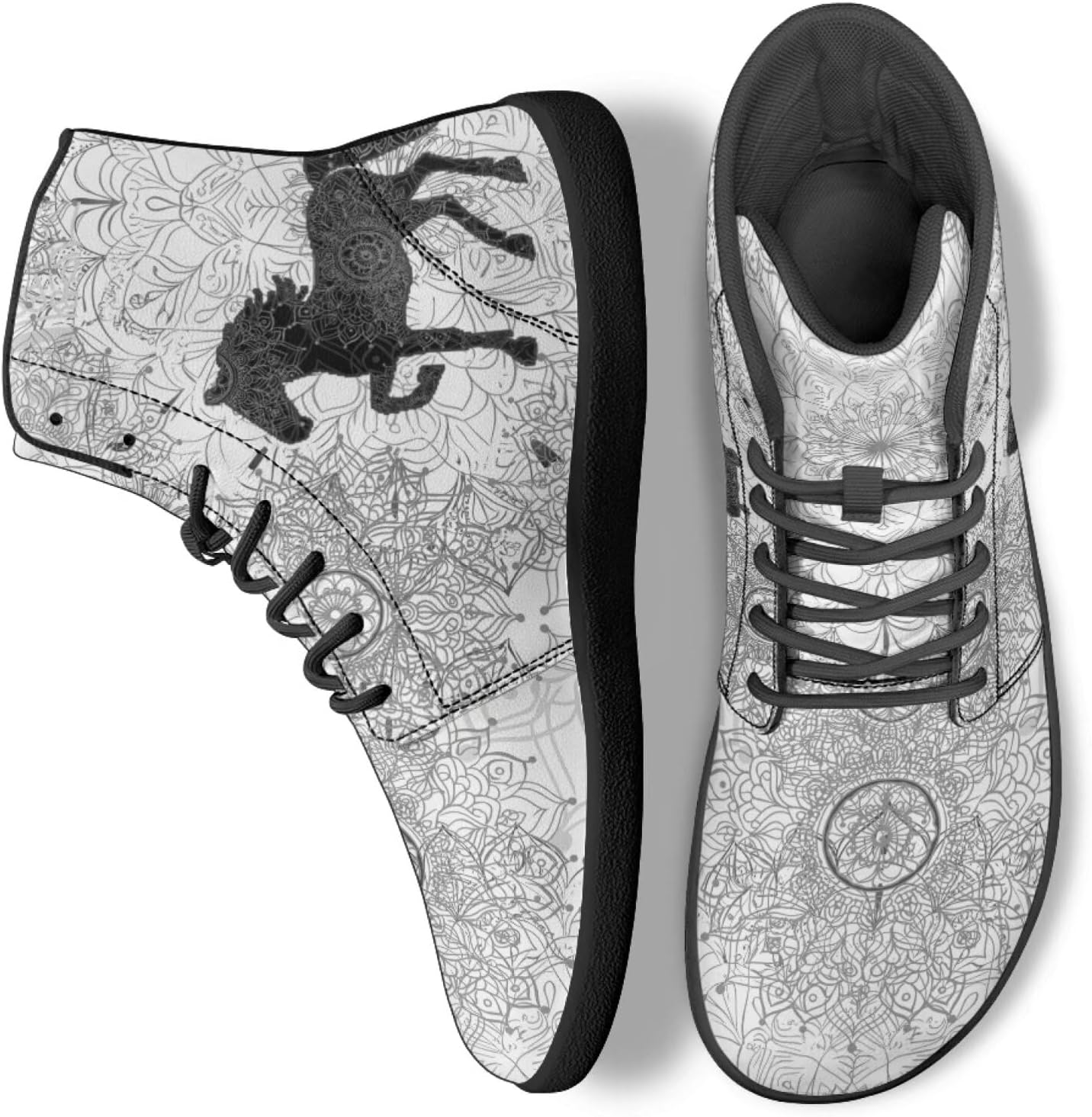 

Кроссовки Binienty для мужчин и женщин, White Horse Mandala