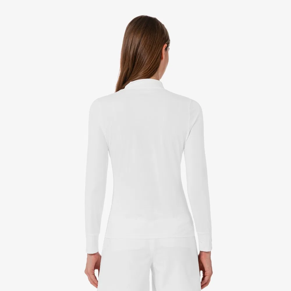 Футболка Lacoste с длинным рукавом, базовый слой, белый — фото 3