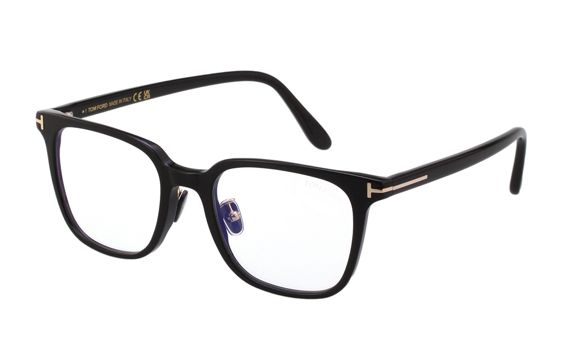 

TF Alloy Acetate Прямоугольные Оправы для Очков Унисекс Черные TOM FORD