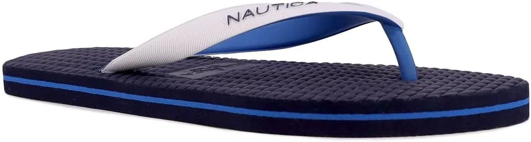 Сандалии шлепанцы Nautica, бело-синие