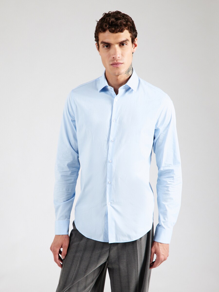 Рубашка делового кроя Slim Fit Calvin Klein ESNTL, Pastel Blue — фото 3