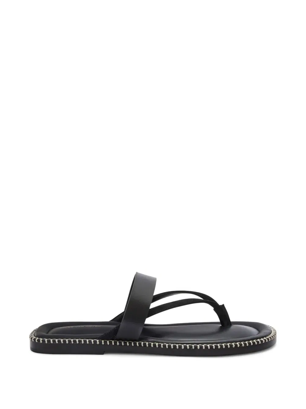 Сандалии из прошитой кожи Dries Van Noten, черный