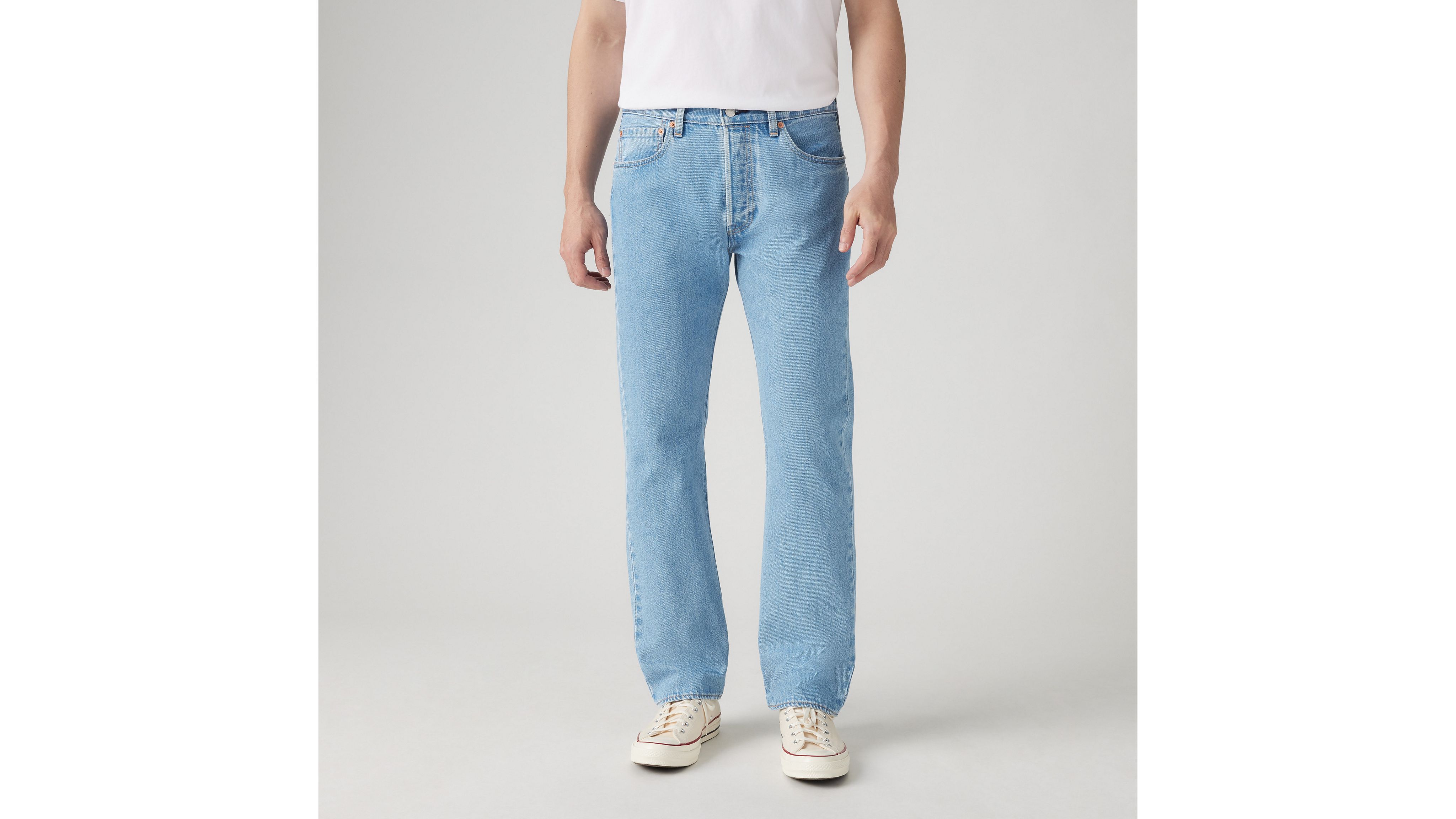 Мужские джинсы 501 Original Fit Levi's, Ferry Building Blue - Light Wash — фото 2