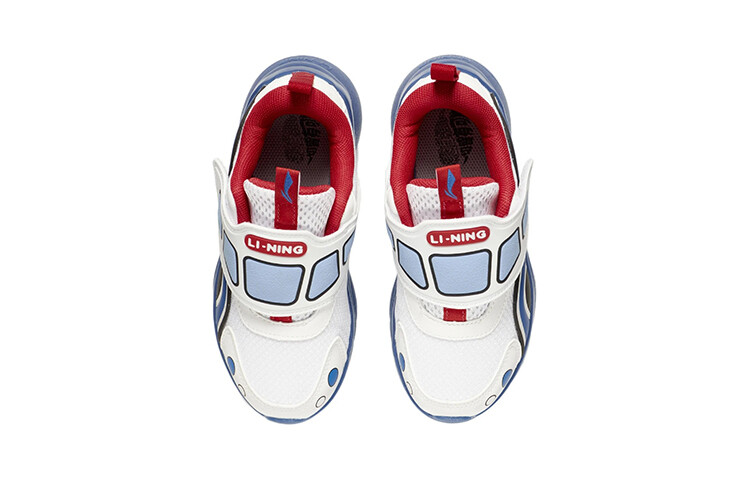 Кроссовки LINING YOUNG Kids Lifestyle Shoes PS Low-top Standard White/pale Blue — фото 4