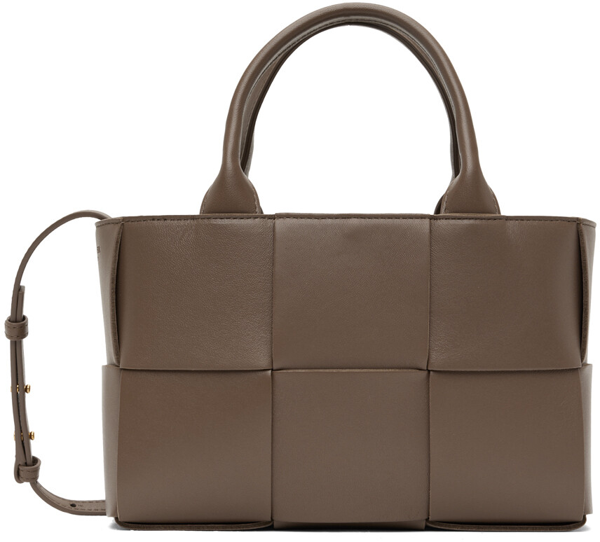 

Темно-серая мини-тоут Arco Bottega Veneta, Серый, Темно-серая мини-тоут Arco Bottega Veneta