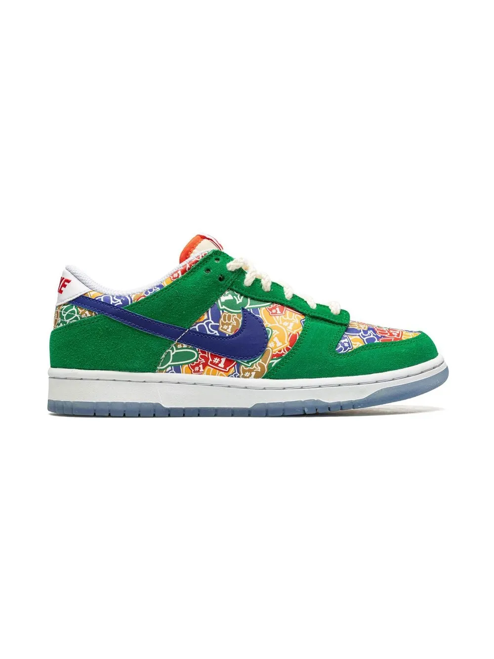 Кроссовки Dunk Low Foam Finger Nike Kids, зеленый — фото 2