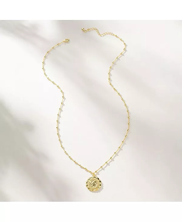 

Ожерелье с подвеской Atocha, позолоченное 14 карат, 15,5 дюймов + удлинитель 3 дюйма Uncommon James, gold