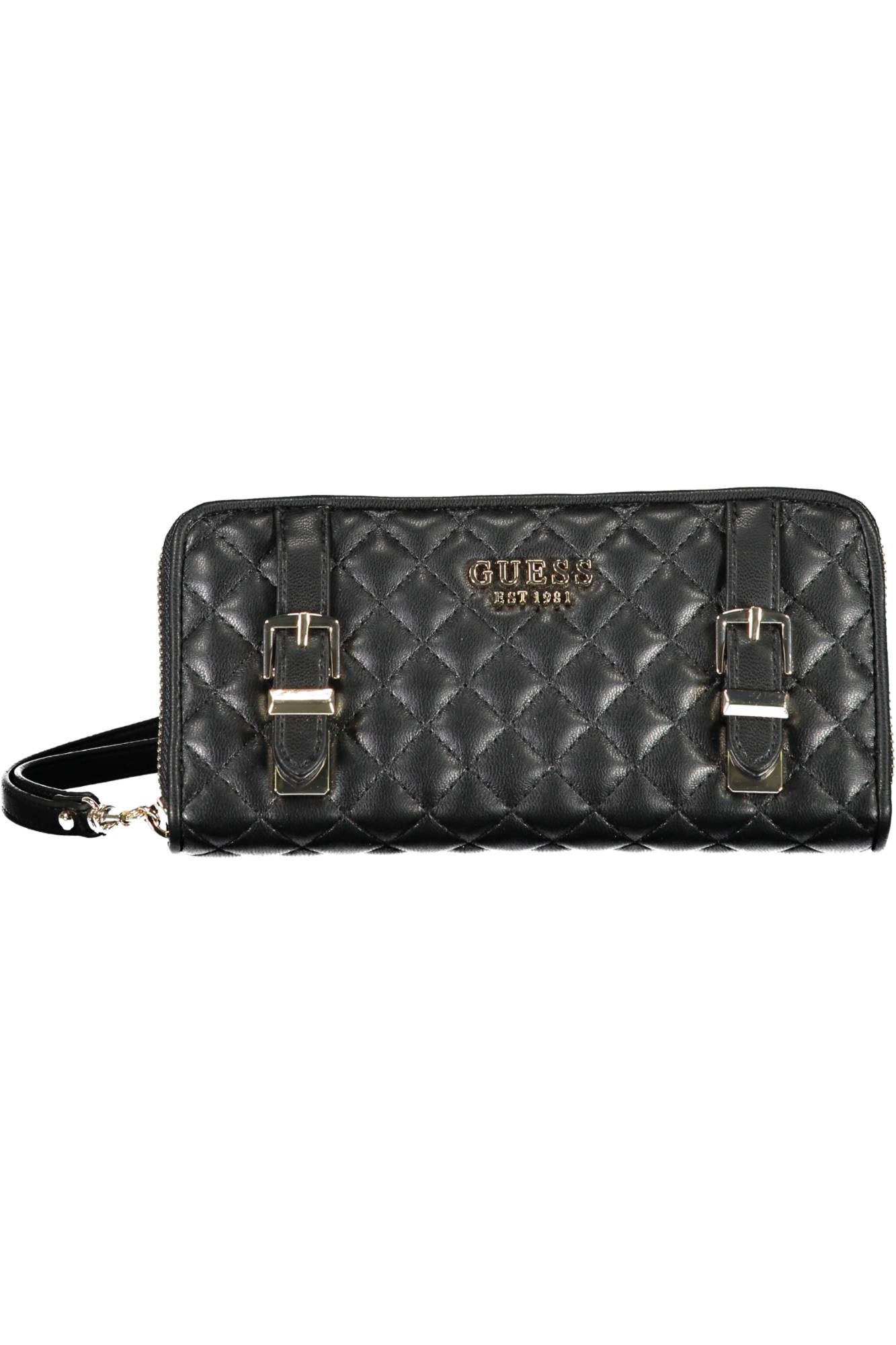 

Черный женский кошелек из полиуретана Guess Shoes