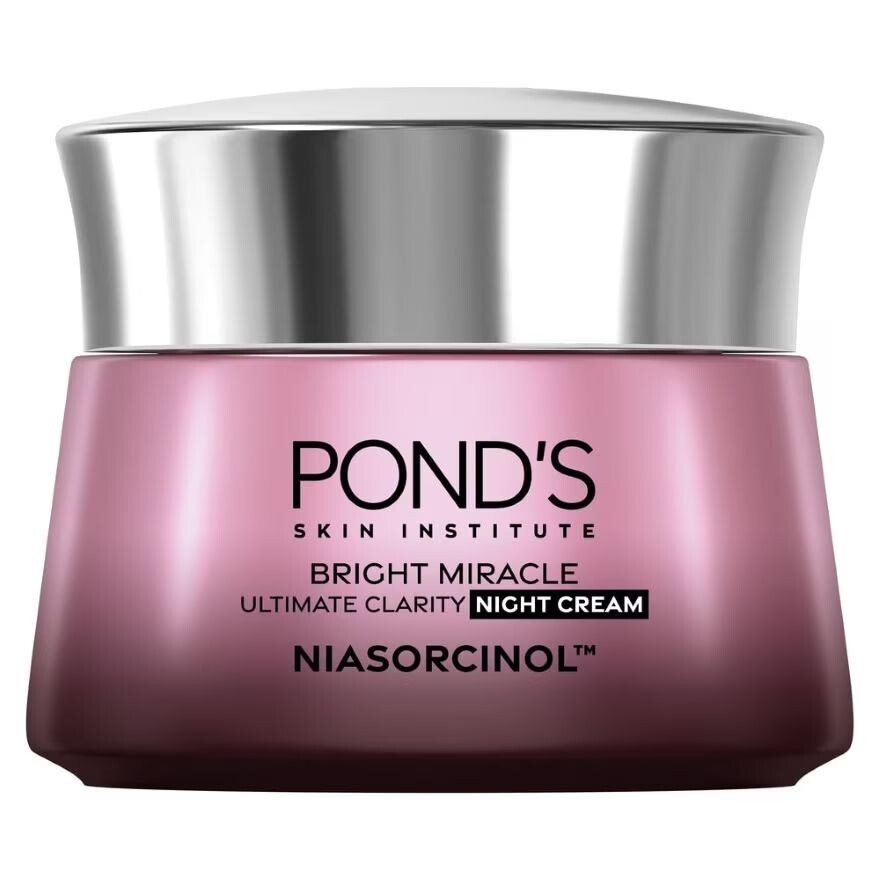 

Pond's Pond'S Bright Miracle Ultimate Clarity Ночной крем с ниасорцином, 45 г, Pink
