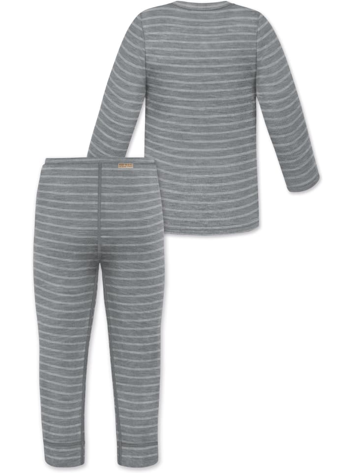 Свитер из мериносовой шерсти и брюки из мериносовой шерсти в серую полоску Normani Outdoor Sports — фото 2