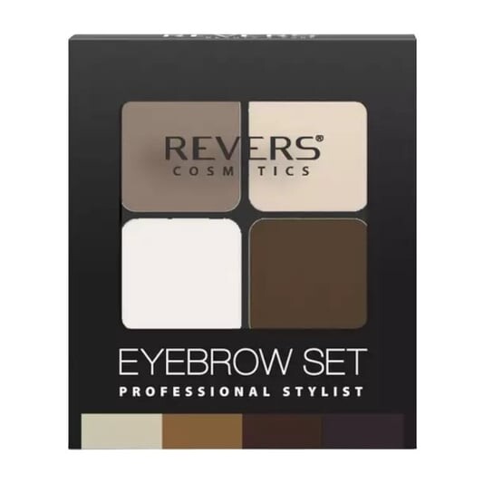 

Набор для бровей Professional Stylist, тени для бровей 04, 4,5 г Revers