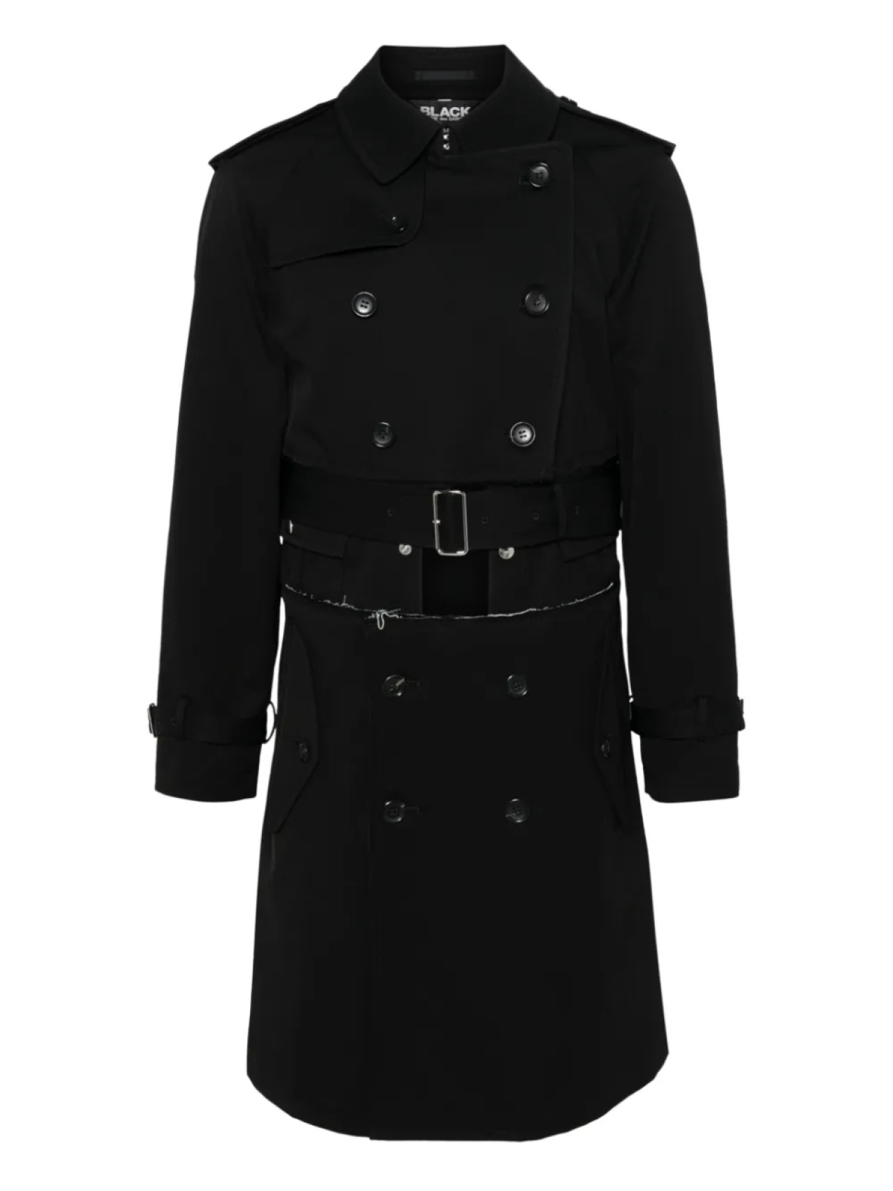 

Твиловый тренч Black Comme Des Garçons, черный
