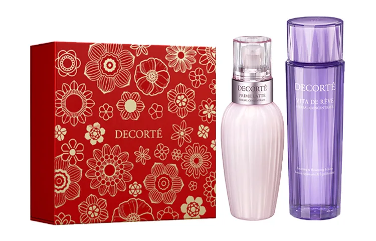 DECORTE Набор для ухода Perilla Water Lotion: увлажняющий лосьон 150 мл и сыворотка 150 мл, Avocado Lotion 150ml+Perilla Leaves Serums Water 150ml