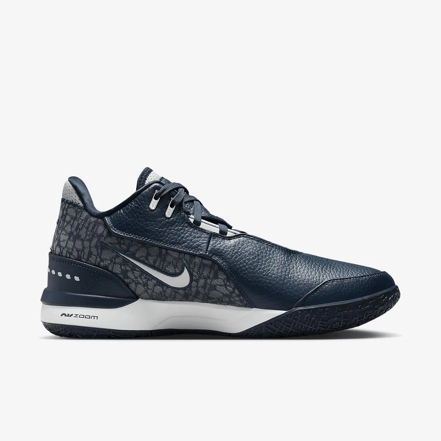 Мужские баскетбольные кроссовки Nike Zm Lebron NXXT Gen Ampd, Armory Navy Light Silver Sail — фото 4