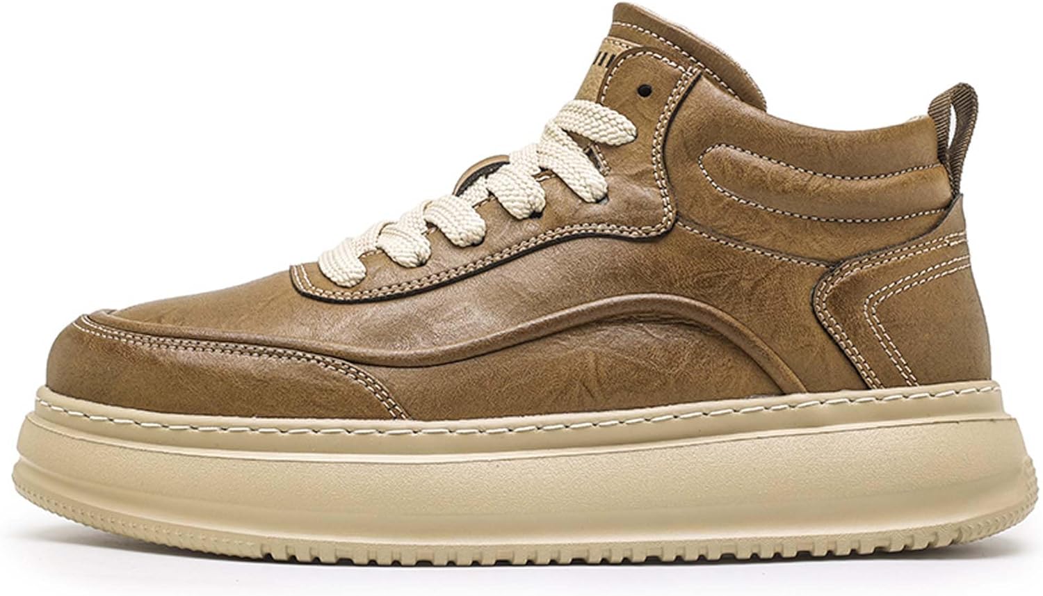 

Зимние повседневные ботинки на высокой подошве с меховой подкладкой для тепла, легкие и удобные походные ботинки Generic, хаки