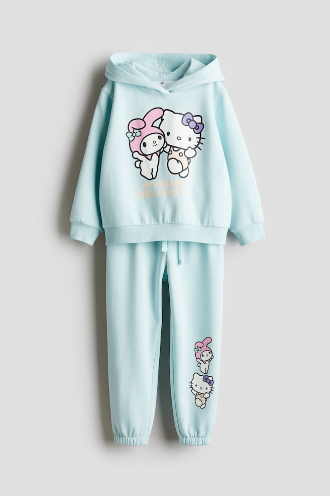

Комплект из двух толстовок с принтом H&M, бирюзовые