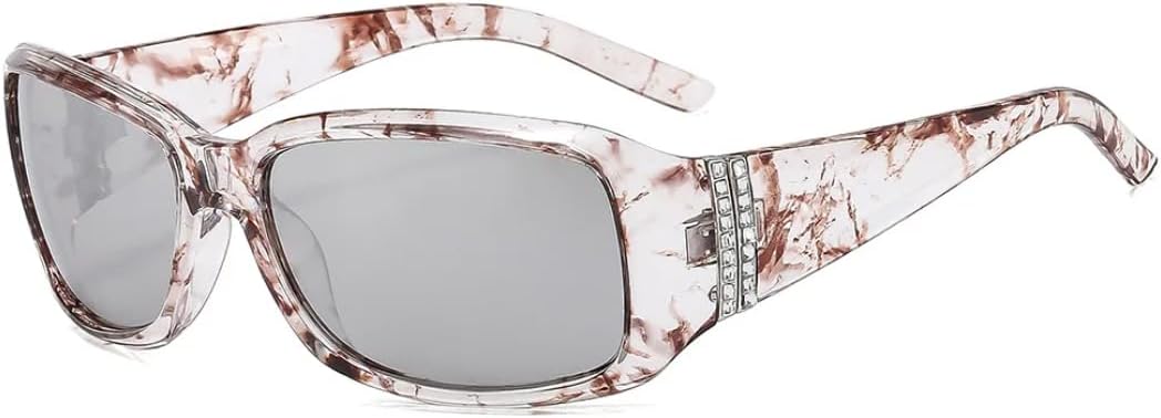 

Солнцезащитные очки с поляризацией в крупной оправе для женщин и мужчин, роскошный дизайн, винтажные солнцезащитные очки, популярные панк-очки, спортивные очки с защитой от УФ-излучения UV400 SZVVBKK, Gray Light Black