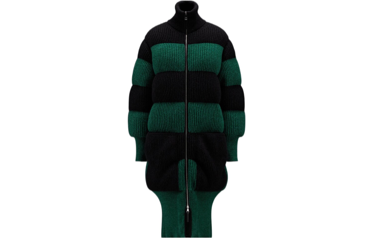 

Пуховик женский зеленый Moncler