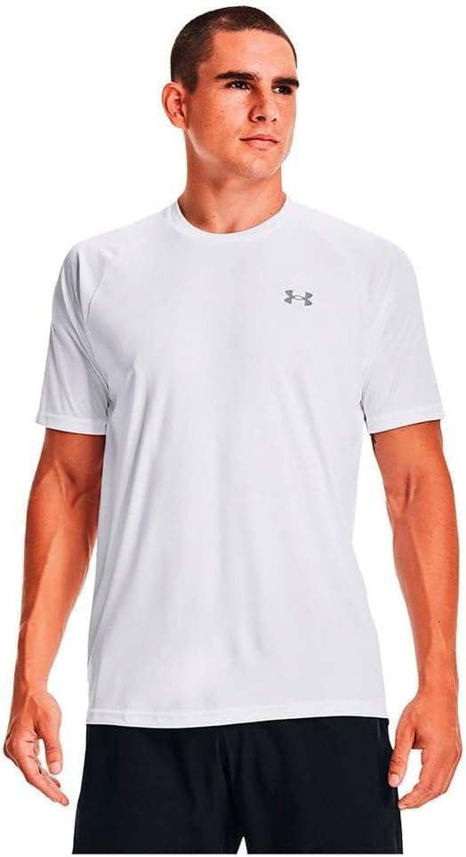

Мужская футболка с коротким рукавом Under Armour Velocity 2.0, (100) White/Steel, Белый, Мужская футболка с коротким рукавом Under Armour Velocity 2.0, (100) White/Steel