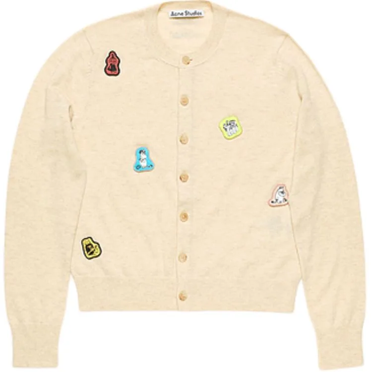 Кардиган с аппликацией Acne Studios, Oat