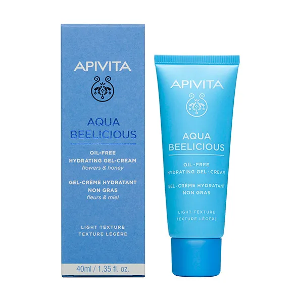 Крем для лица Apivita — Легкий увлажняющий Aqua Beelicious Crema-Gel, 40 мл — фото 2
