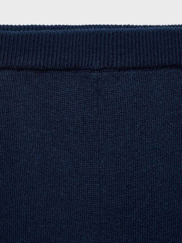 Детские брюки Megan из хлопкового трикотажа Mango, Navy — фото 4